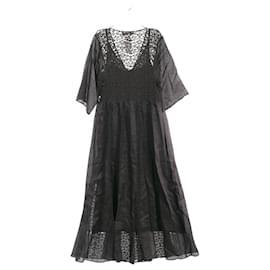 Autre Marque-Max Mara Studio Cotton Ramie Dress Black-Other