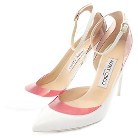 Jimmy Choo LUC 100 Leather PVC Pumps Other