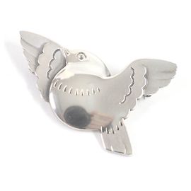 Autre Marque Georg Jensen Vogelmotiv Brosche SV925 Silber Silber