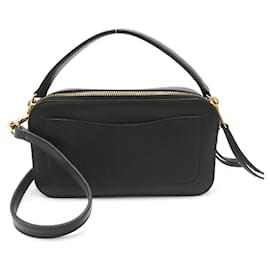 Tod's-Tod's Timeless 2way Leather Shoulder Bag Black-Black