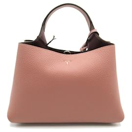 Tod's-Tod's Leather 2way Shoulder Bag Pink-Pink