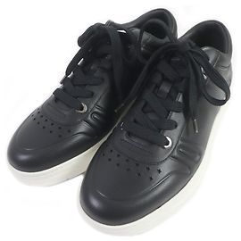 Jimmy Choo Hawaii Star Leather Sneakers Black Black