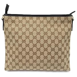 Autre Marque-Gucci Canvas Leather Shoulder Bag 388926-Other
