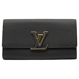 Autre Marque-Louis Vuitton Capucines Bifold Wallet Black M61248-Other
