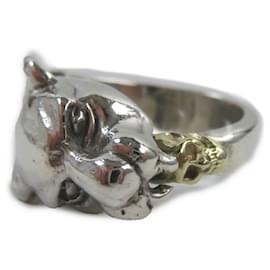 Autre Marque-Gaboratory Lion Skull Ring SV925 18K Gold-Other