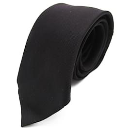 Autre Marque-Gucci Silk Necktie Black Used-Other