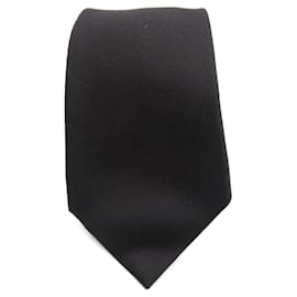 Autre Marque-Gucci Silk Necktie Black Used-Other