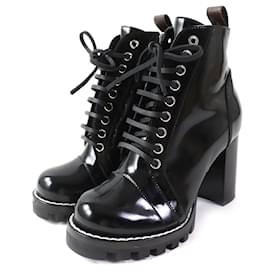 Louis Vuitton-Louis Vuitton Star Trail Ankle Boots Black 36-Black