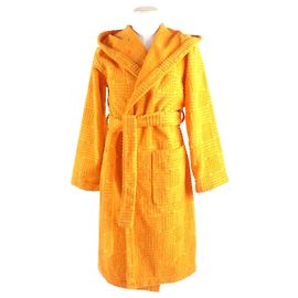 Bata de baño con capucha de algodón Bottega Veneta Naranja M Naranja