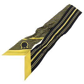 Salvatore Ferragamo Silk Twilly Scarf Blue