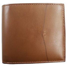 Autre Marque EDWARD GREEN Leder Bifold Geldbörse Dunkelbraun Braun