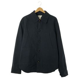 Camicia in cotone a maniche lunghe Bottega Veneta 735899 Blu navy
