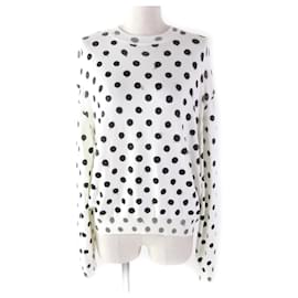 Balenciaga-Balenciaga Dot Pattern Crew Neck Knit Sweater-Other