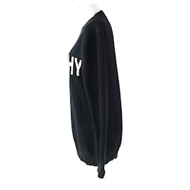 Givenchy-Givenchy Cotton Logo Long Sleeve Knit Black S-Black