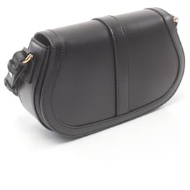 Versace-Versace Greca Goddess Leather Shoulder Bag-Black