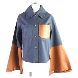 Loewe Cotton Lamb Leather Anagram Jacket Other