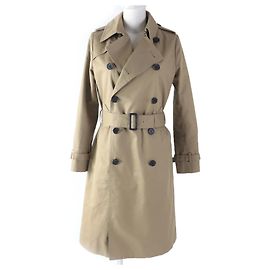 Autre Marque HYKE Damen Trenchcoat mit beigem Wollfutter Beige