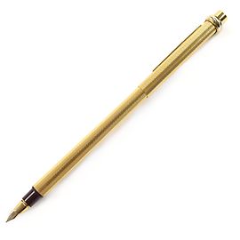 Pluma fuente Cartier Trinity de oro Dorado