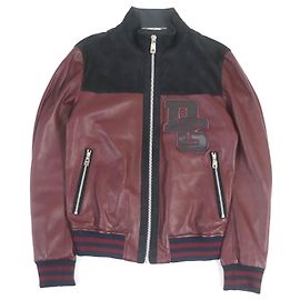 Dolce & Gabbana Lamb Leather Riders Jacket Dark red