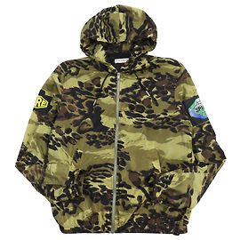 Givenchy Camouflage Hooded Jacket Nylon Khaki