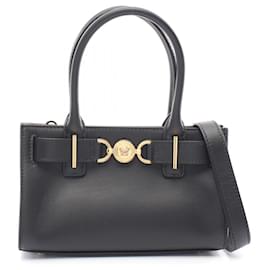Versace-Versace Medusa '95 Small Leather Tote Bag-Black