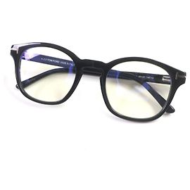 Gafas de metal Tom Ford TF5532-B 001 negras Negro
