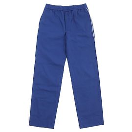 Pantalones largos rectos con estampado de logo GUCCI en azul Azul