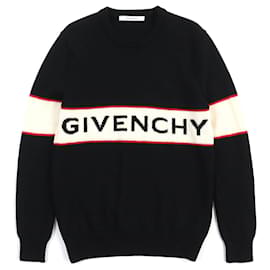 Givenchy Wollpullover Schwarz Rot S Andere