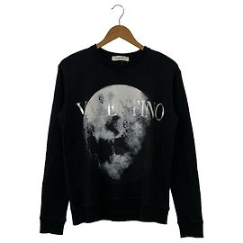Valentino Cotton Sweatshirt Black Black