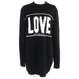 Givenchy LOVE Suéter Oversized Preto S Preto