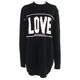 Givenchy-Givenchy LOVE Oversized Crewneck Knit Black S-Black