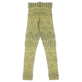 Autre Marque PLEATS PLEASE PP01LF932 Nylon Polyester Leggings Gelb