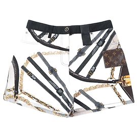 Bermudas com Estampa de Lenço Louis Vuitton Multicor