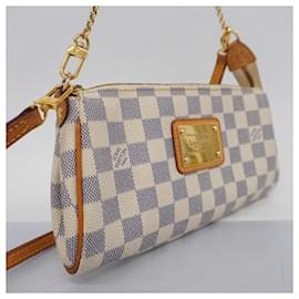 Louis Vuitton-Louis Vuitton Damier Azur Eva Shoulder Bag-White