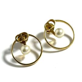 Brincos stud Christian Dior 30 Montaigne Dourado