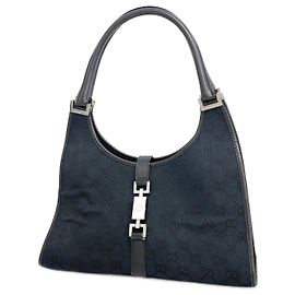 Gucci Handbag GG Canvas Jackie 002 Black