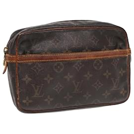 Louis Vuitton-LOUIS VUITTON Monogram Compiegne 23 Clutch Bag M51847 LV Auth 92574-Monogram