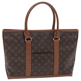 Louis Vuitton-LOUIS VUITTON Monogram Sac Weekend PM Tote Bag M42425 LV Auth 91133-Monogram