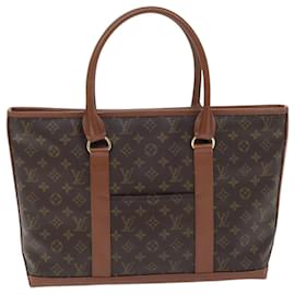 Louis Vuitton-LOUIS VUITTON Monogram Sac Weekend PM Tote Bag M42425 LV Auth 91133-Monogram