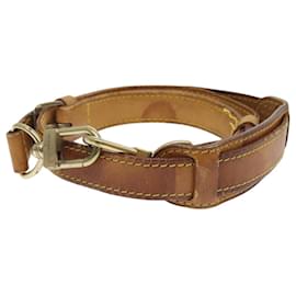 Louis Vuitton-LOUIS VUITTON Adjustable Shoulder Strap Leather 32.3""-39"" Beige LV Auth 92287-Beige