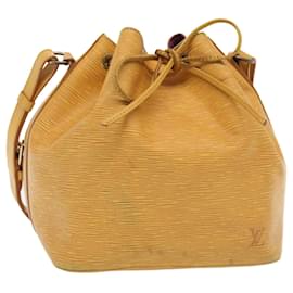 Louis Vuitton-LOUIS VUITTON Epi Petit Noe Shoulder Bag Yellow M44102 LV Auth 92219-Yellow