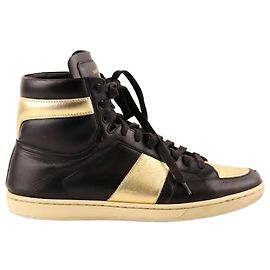 Saint Laurent Sneaker alte in pelle Nero