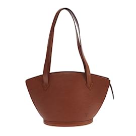 Louis Vuitton-LOUIS VUITTON Saint Jacques Long Shoulder Bag Epi M52333 Kenyan Brown Leather-Brown