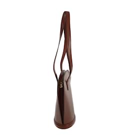 Louis Vuitton-LOUIS VUITTON Saint Jacques Long Shoulder Bag Epi M52333 Kenyan Brown Leather-Brown