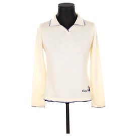 Balmain Suéter de algodón Beige