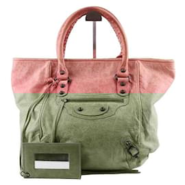 Balenciaga-Leather handbag-Pink