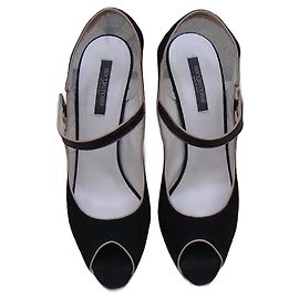 Sergio Rossi Black Leather Sandals Size 40 Black