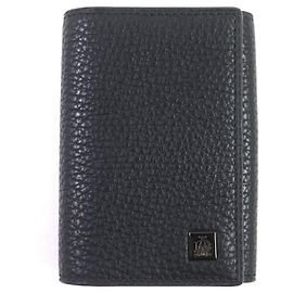 Autre Marque Dunhill Windsor Grained Leather Key Holder Black