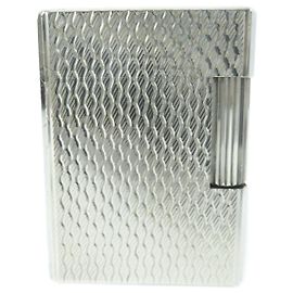 Céline Dupont Line 1 Roller Gas Lighter Silver Silvery