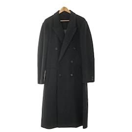 Fendi-Fendi Wool Coat Navy FF0736APNOF1AJR48-Navy blue